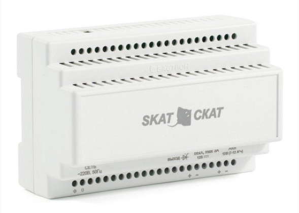 Источник вторичного электропитания резервированный SKAT-12-3,0-DIN