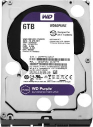 Жесткий диск для видеонаблюдения HDD 6000 GB (6 TB) SATA-III Purple (WD60PURZ)