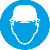 Знак M02 Работать в защитной каске пластик