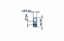 Лампа W5W (W2.1*9.5d) 24V NARVA 17197